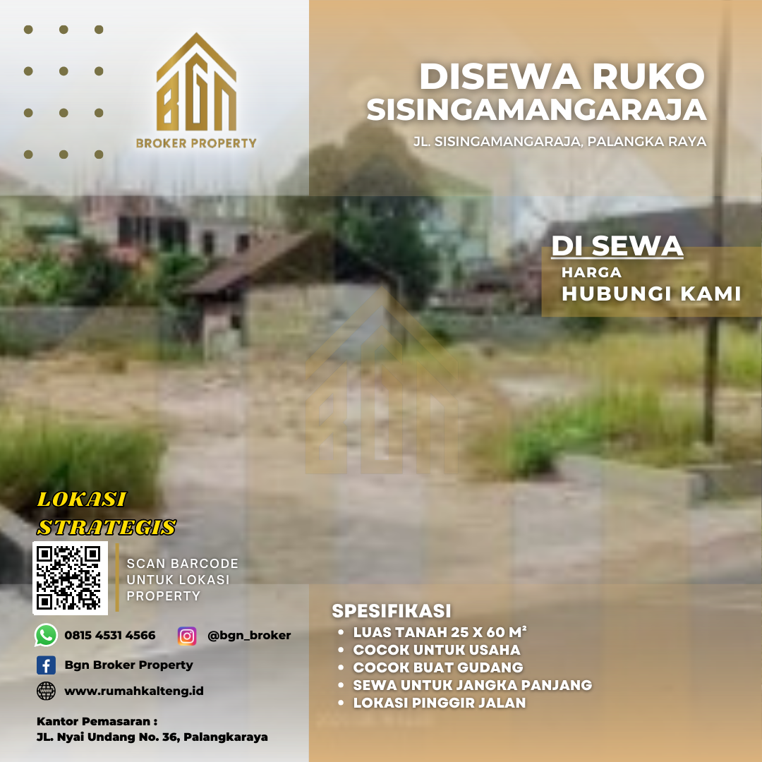 DISEWA TANAH PALANGKA RAYA