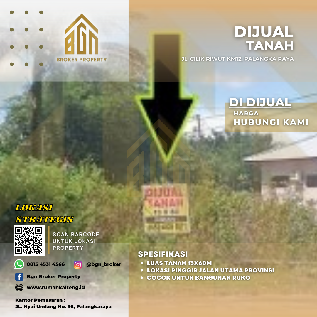DIJUAL TANAH PALANGKA RAYA