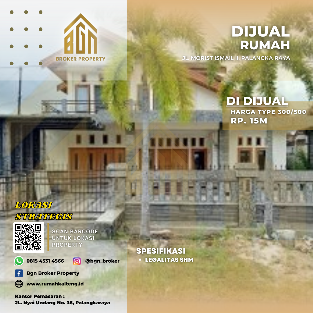 DIJUAL RUMAH PRIBADI PALANGKA RAYA