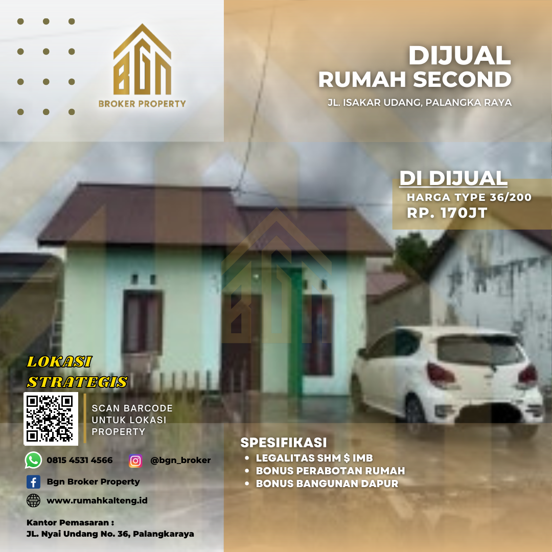 DIJUAL RUMAH SECOND PALANGKA RAYA