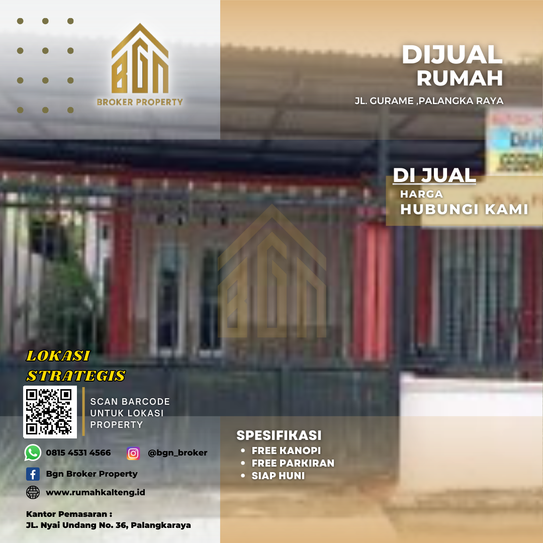 DIJUAL RUMAH PRIBADI PALANGKA RAYA