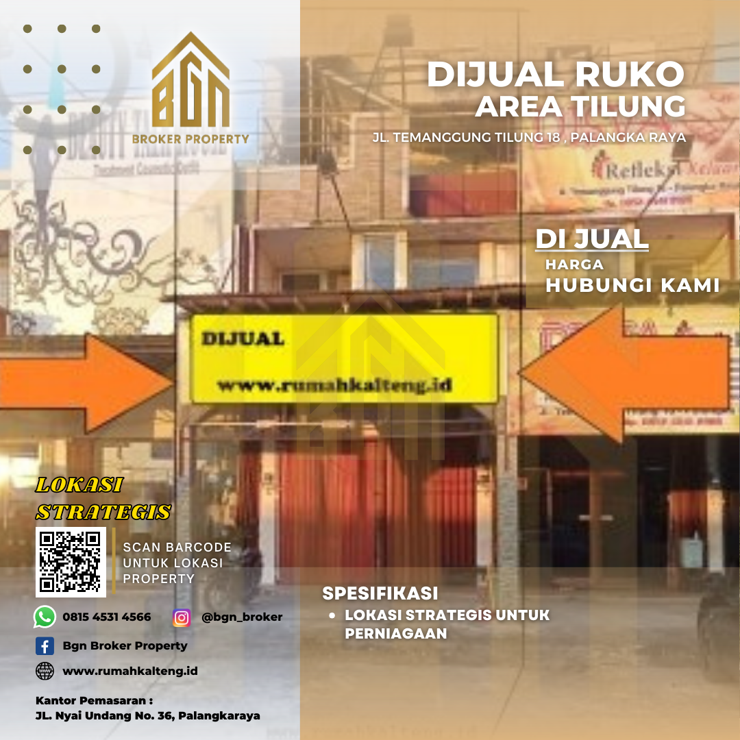 DIJUAL RUKO PALANGKARAYA