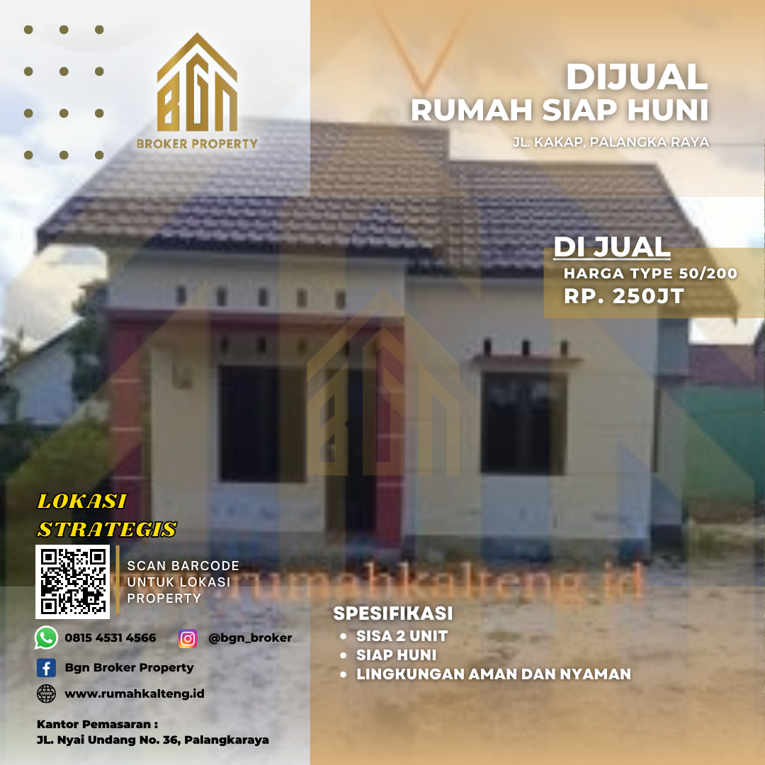 DIJUAL RUMAH PRIBADI PALANGKA RAYA