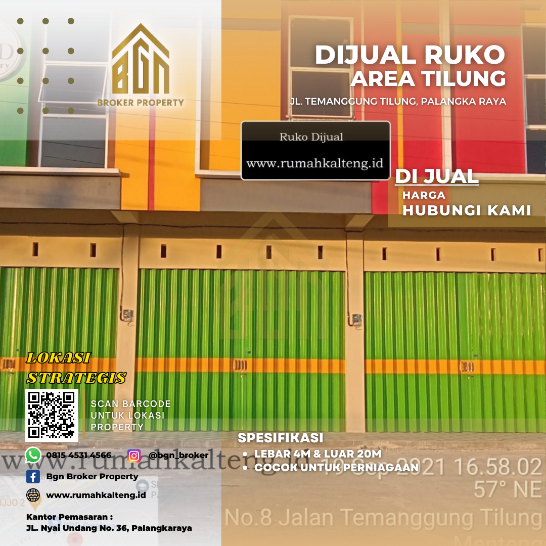 DIJUAL RUKO PALANGKA RAYA
