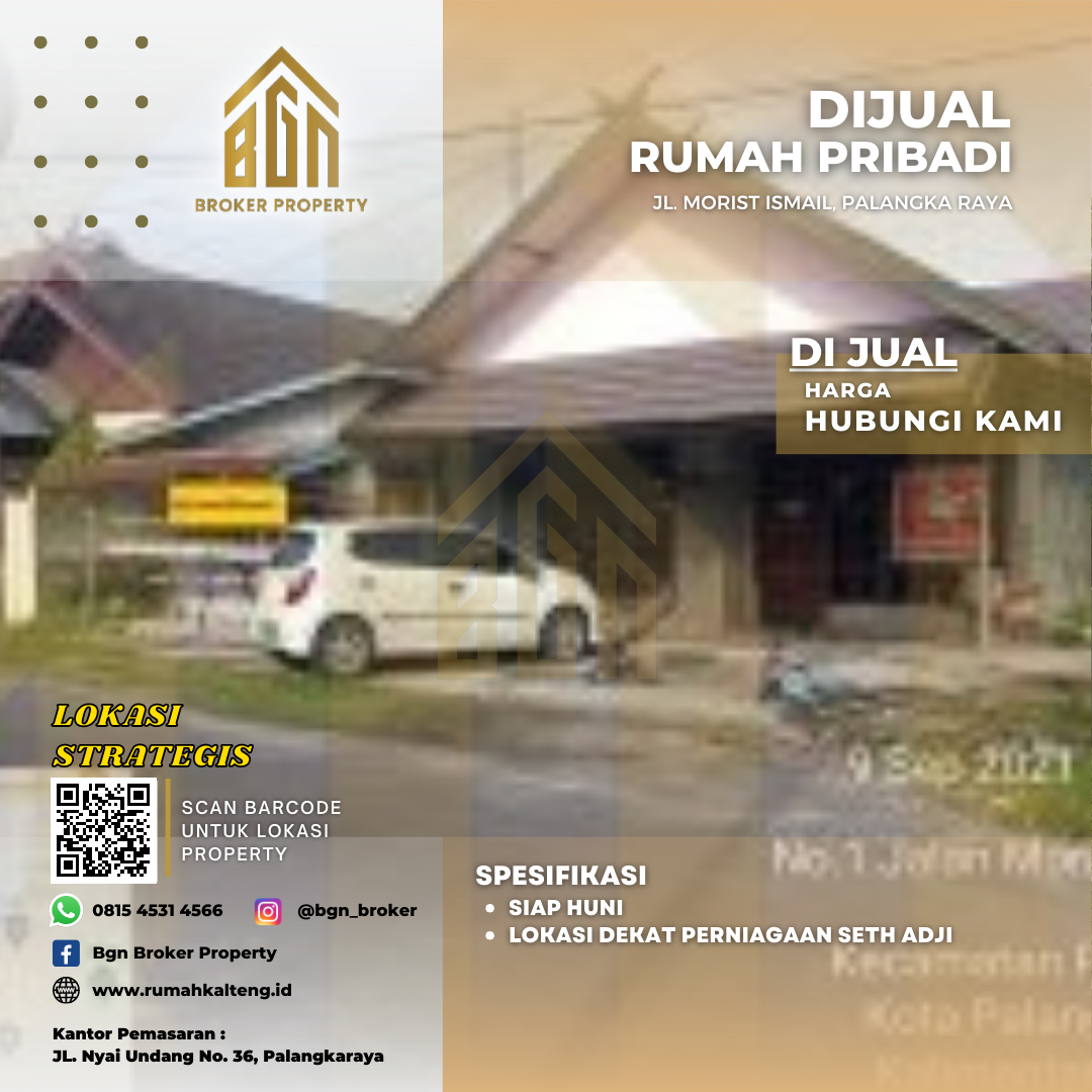 DIJUAL RUMAH PRIBADI PALANGKA RAYA