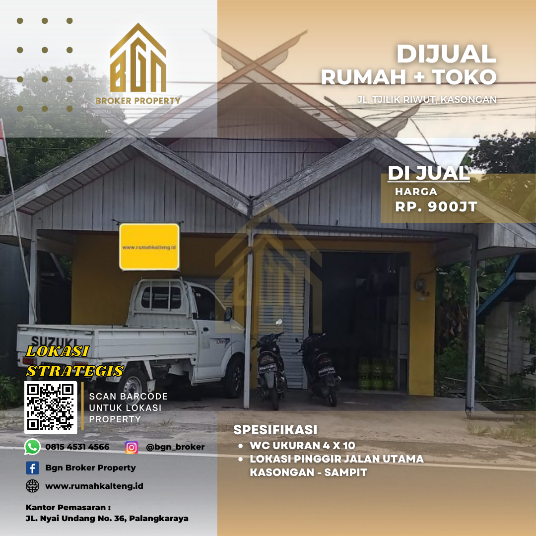 DIJUAL RUMAH DAN TOKO KASONGAN