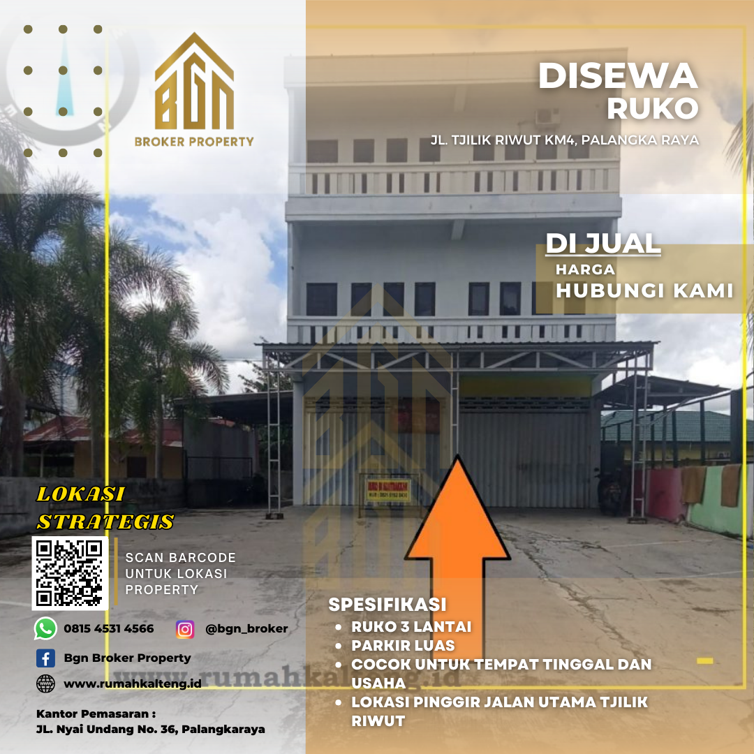 DISEWA RUKO PALANGKA RAYA