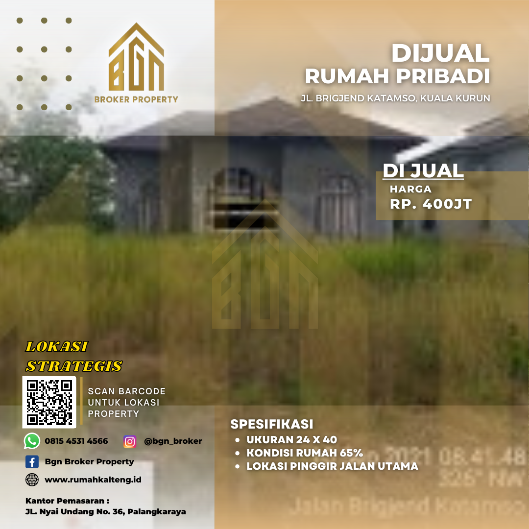 DIJUAL RUMAH PRIBADI KUALA KURUN