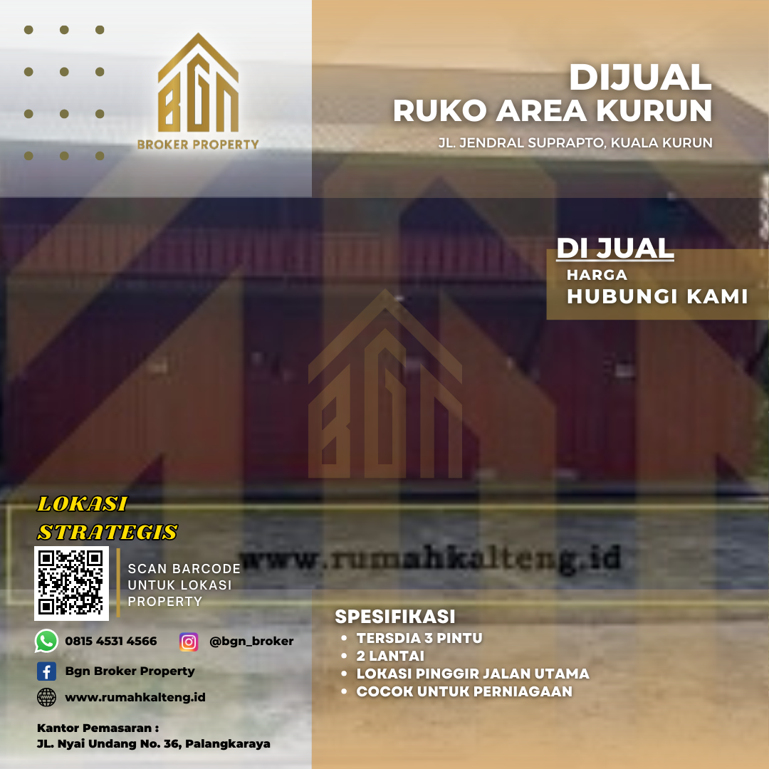 DISEWA RUKO KUALA KURUN