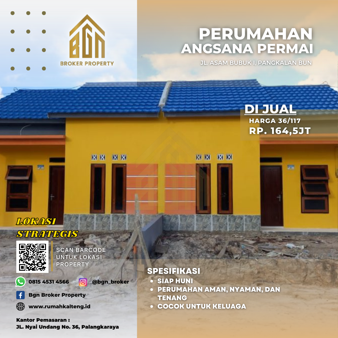 PERUMAHAN ANGSANA PERMAI TYPE 36 PANGKALANBUN