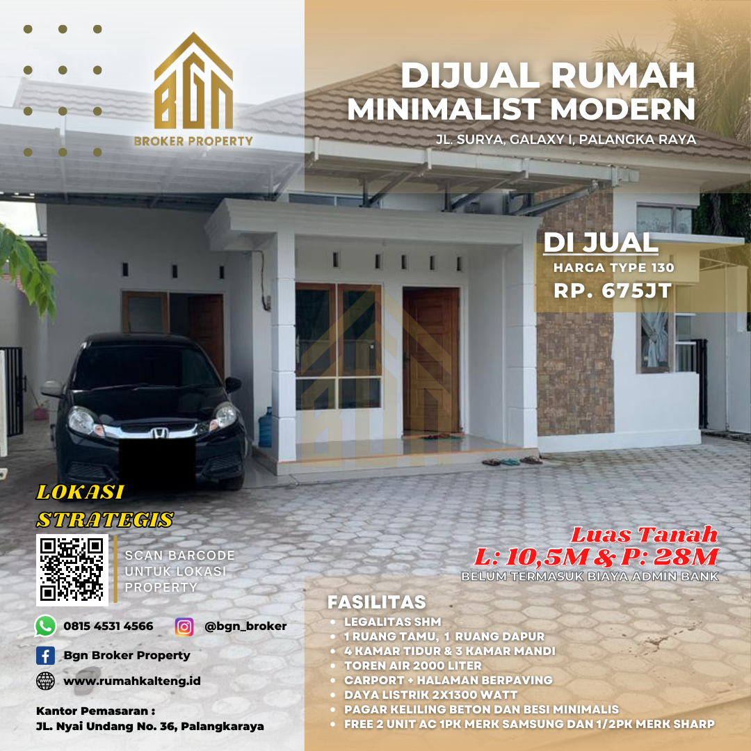 DIJUAL RUMAH PRIBADI PALANGKA RAYA